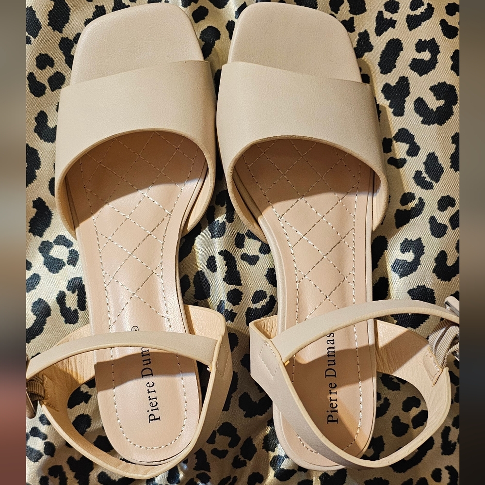 Pierre Dumas Strappy Nude Heels